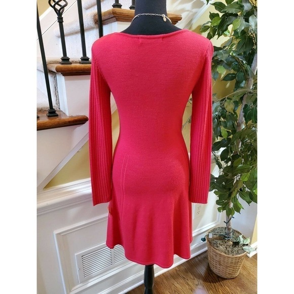 KRIMSON KLOVER Wool V Neck Sweater Knit Dress S XS - Picture 6 of 16
